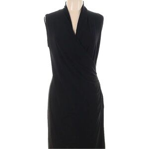 Norma Kamali Kamali Kulture Stretch Midi Faux Wrap Dress